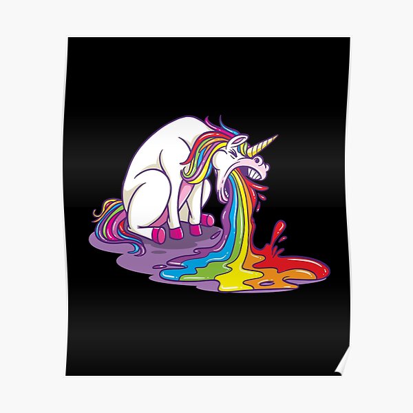 Kotzendes Einhorn Regenbogen Poster Von Tarek25 Redbubble Kotzendes Einhorn Regenbogen Poster Von Tarek25 Redbubble