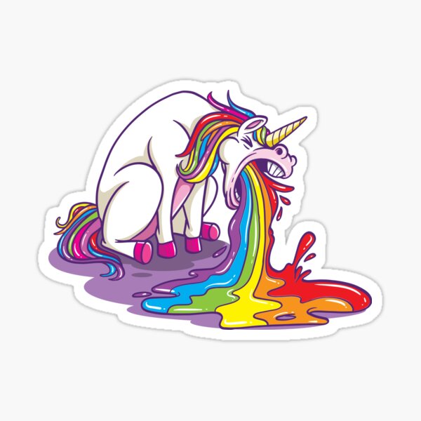 Kotzendes Einhorn Regenbogen Sticker Von Tarek25 Redbubble Kotzendes Einhorn Regenbogen Sticker Von Tarek25 Redbubble