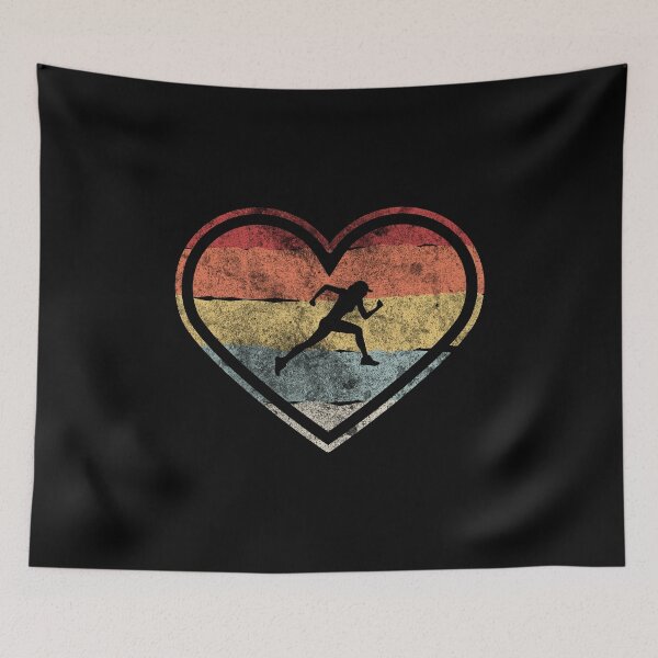 Item preview, Running in Retro Heart Girls Design designed and sold by 2blackcherries.