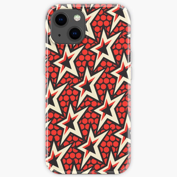 superstar-pop-redblack iPhone Soft Case