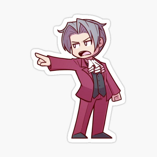 Ace Attorney Parody Sticker · Billenmaatjes · Online Store Powered