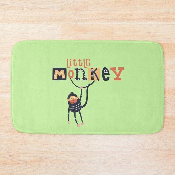 Item preview, Little Monkey Cute Cartoon Quirky Typography Boy designed and sold by fotografixgal.