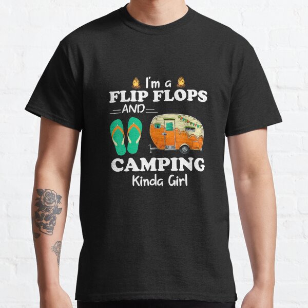 I'm A Flip Flops and Fishing Kind of Girl Tee Shirt Beach Shirt