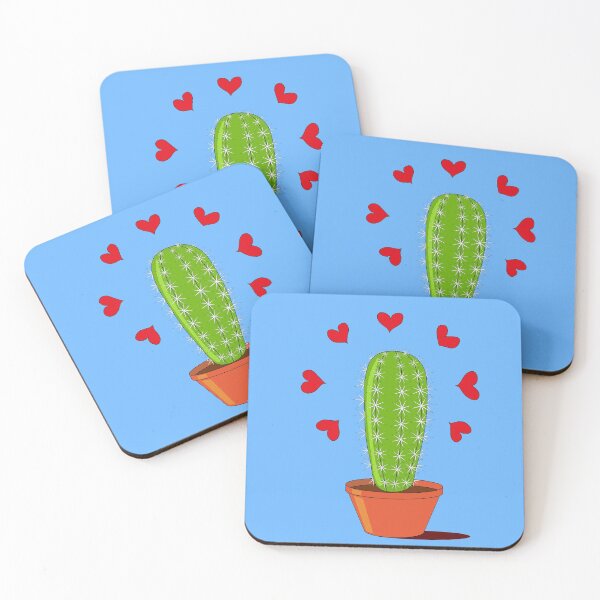 Item preview, Cactus Love with red Hearts designed and sold by un-artiges.
