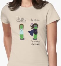 Courgette and The Masked Zucchini: double-life of a vegetable superhero Women's Fitted T-Shirt