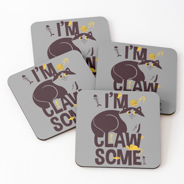 Item preview, I Am Clawsome Cat Lovers Yellow designed and sold by aventi24.
