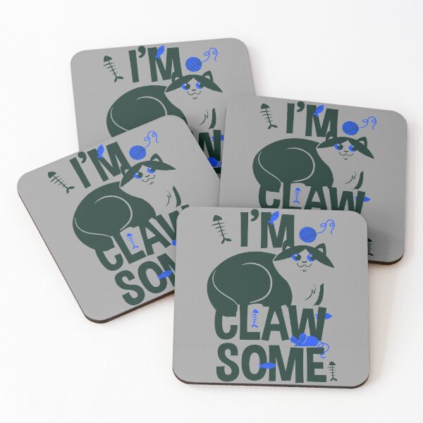 Item preview, I Am Clawsome Cat Lovers Blue designed and sold by aventi24.