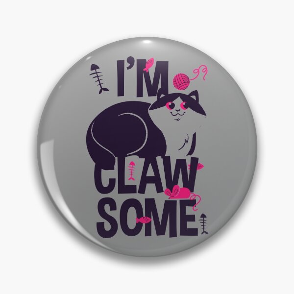 Item preview, I Am Clawsome Cat Lovers Pink designed and sold by aventi24.