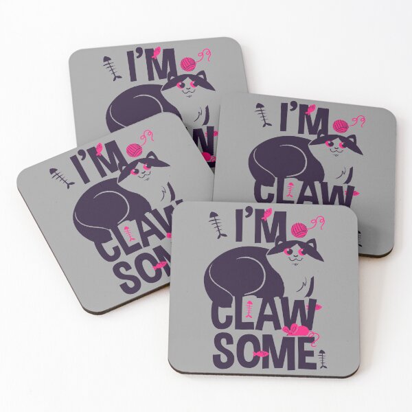 Item preview, I Am Clawsome Cat Lovers Pink designed and sold by aventi24.