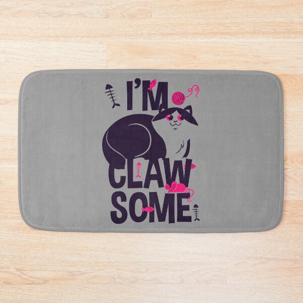 Item preview, I Am Clawsome Cat Lovers Pink designed and sold by aventi24.
