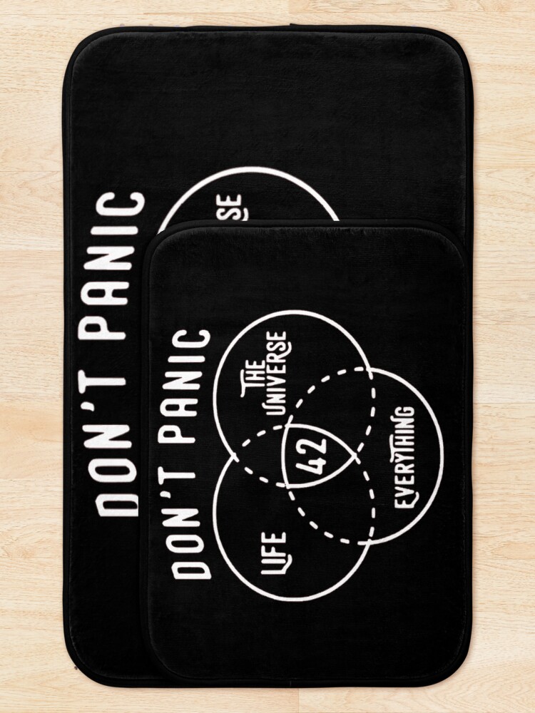 Alternate view of 42 is the Answer Hitchhiker's Guide to the Galaxy Bath Mat