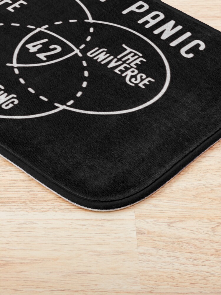 Alternate view of 42 is the Answer Hitchhiker's Guide to the Galaxy Bath Mat