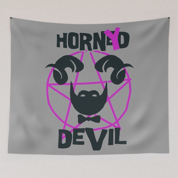 Item preview, I Am The Horned Devil Pink designed and sold by aventi24.