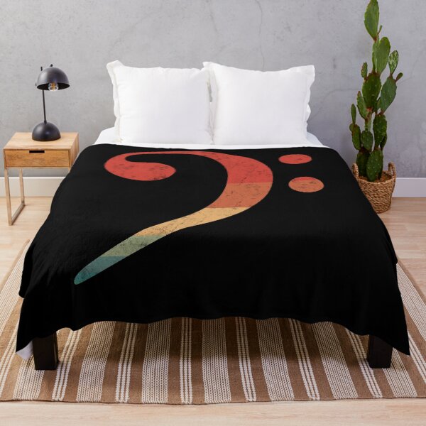 Item preview, Retro Bass Guitar Clef For Bassists designed and sold by playloud.