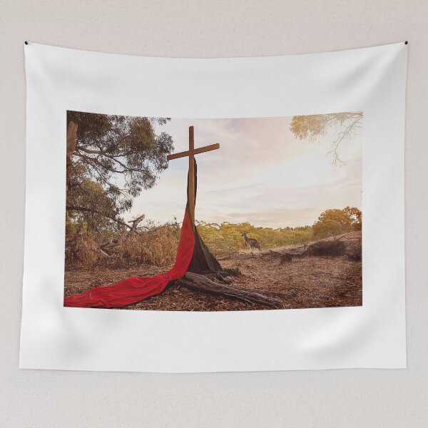 Item preview, Easter Cross with Kangaroo designed and sold by Amy Dee.