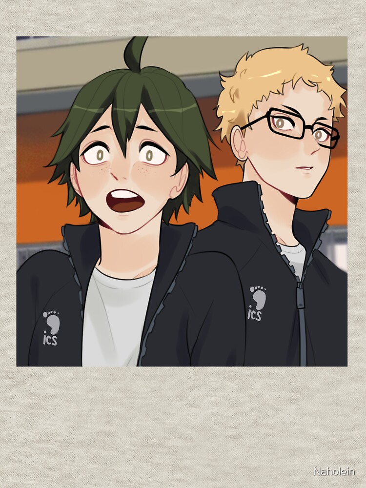 "Haikyuu !! Tsukishima Kei, Yamaguchi Tadashi" Pullover Hoodie by