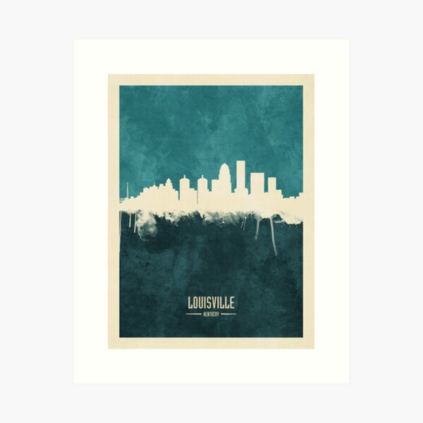 Item preview, Louisville Kentucky City Skyline designed and sold by ArtPrints.