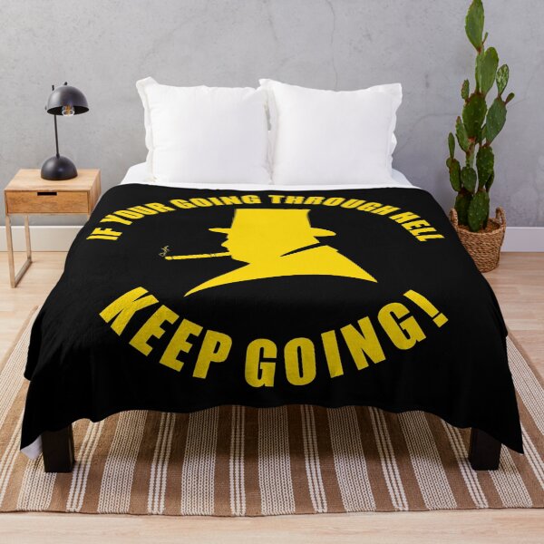 Item preview, Winston Churchill quote "If you're going through hell keep going" designed and sold by BigTime.