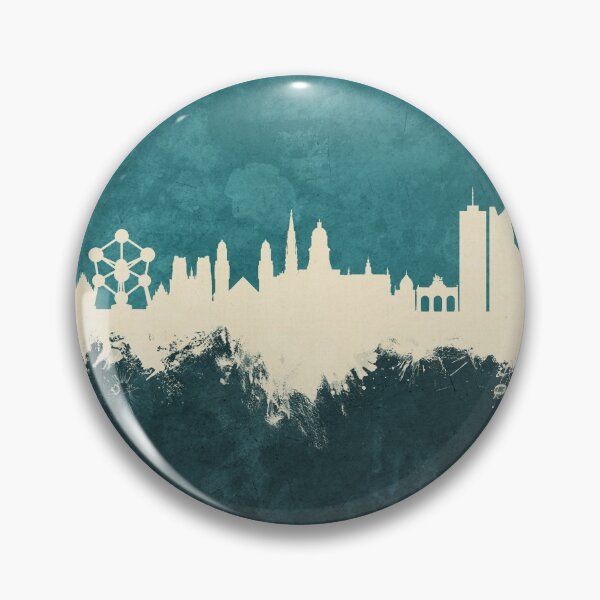 Item preview, Brussels Belgium Skyline designed and sold by ArtPrints.