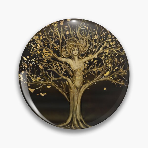 Item preview, Golden Tree Goddess  designed and sold by k9printart.
