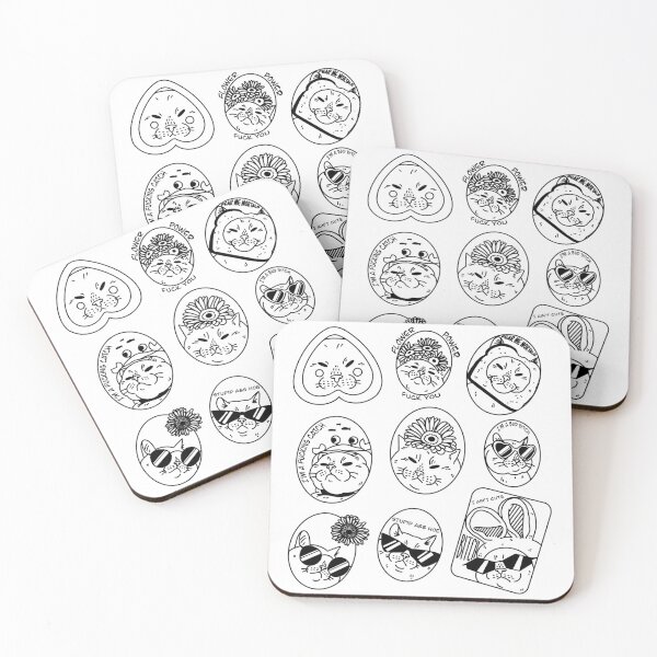 Item preview, Cool kitties B/W designed and sold by GalaxyPingu.
