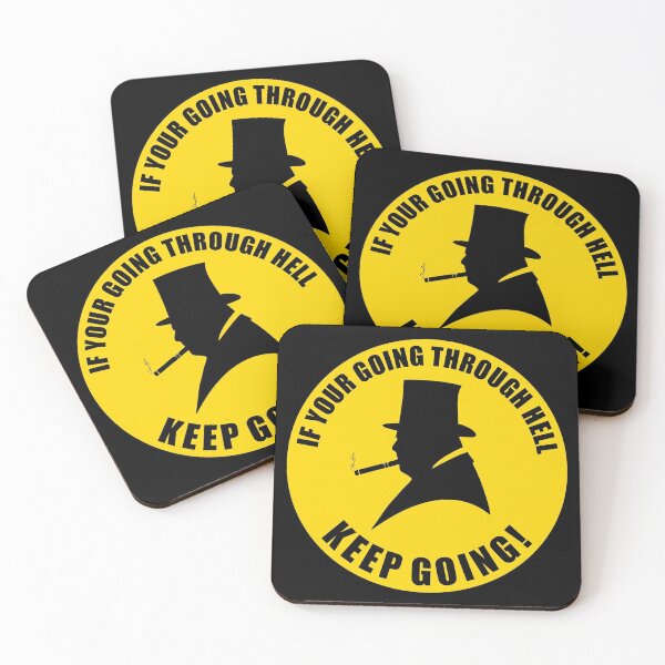 Item preview, Winston Churchill quote "If you're going through hell keep going" designed and sold by BigTime.