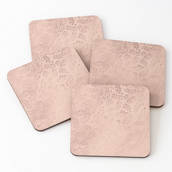 Item preview, Rose Gold Leaves Pattern designed and sold by SoccaTamam.