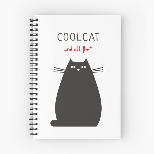 Item preview, Cool Cat and All That Fun Quote Typography Cartoon designed and sold by fotografixgal.