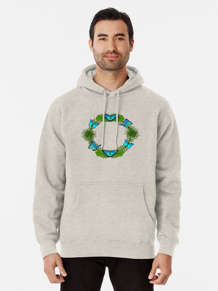 tropical blue hoodie