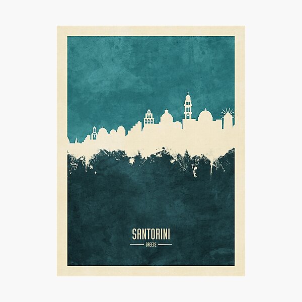 Item preview, Santorini Skyline designed and sold by ArtPrints.
