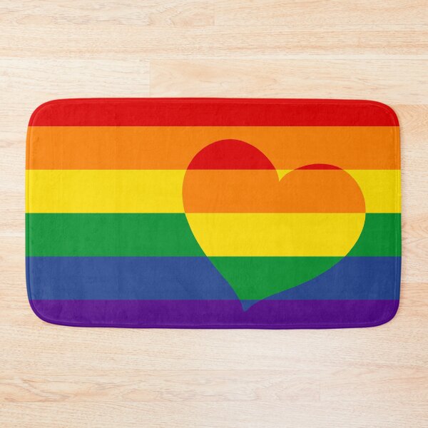 Item preview, LGBTQ Flag with Hearts v2 - Gay  / LGBTQ+ designed and sold by Sarinilli.