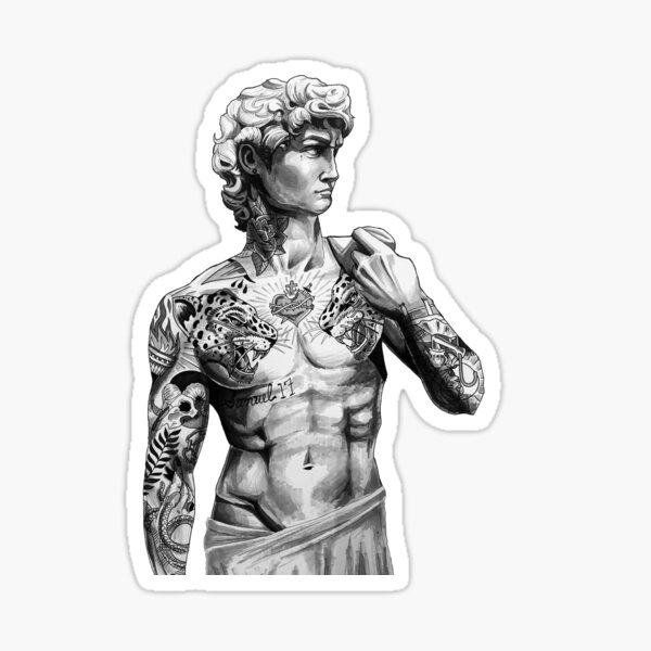 JaVale McGees Michelangelo David tattoo  The Artsology Blog