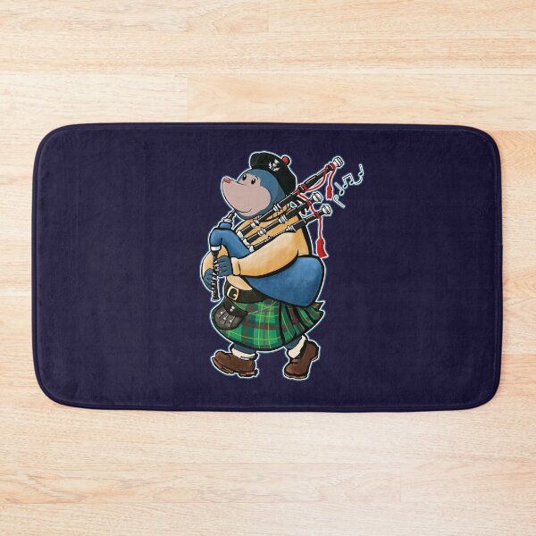 Item preview, Scottish Mole Of Kintyre Marching With Bagpipes designed and sold by brodyquixote.