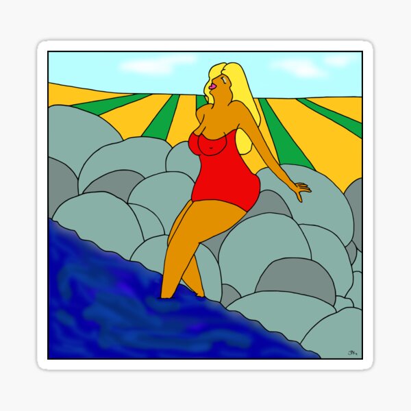 On The Rocks Sticker
