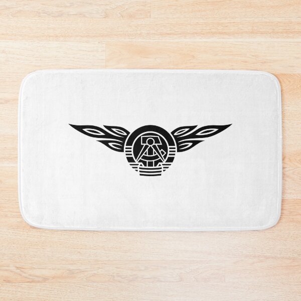 Item preview, DDR Flames Crest (black) designed and sold by VEB Ostladen.