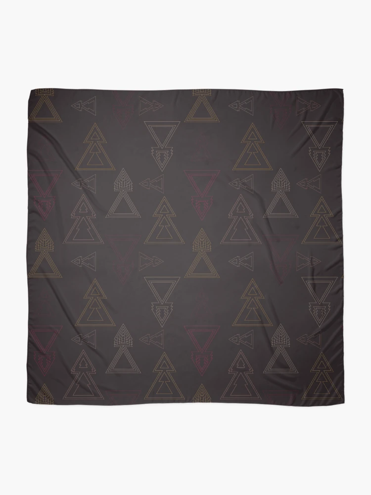 Thumbnail 2 of 3, Scarf, Triangular Pattern designed and sold by TM Selvam.