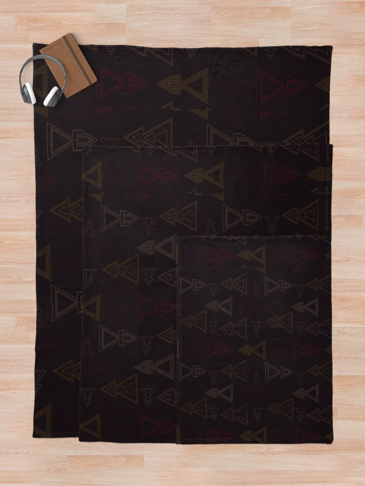Thumbnail 5 of 6, Throw Blanket, Triangular Pattern designed and sold by TM Selvam.