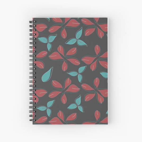 Floral Papercut Collection Seamless Surface Pattern Spiral Notebook