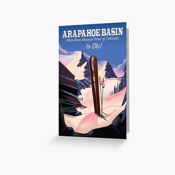 "Arapahoe Basin White River National Forest of Colorado ski poster