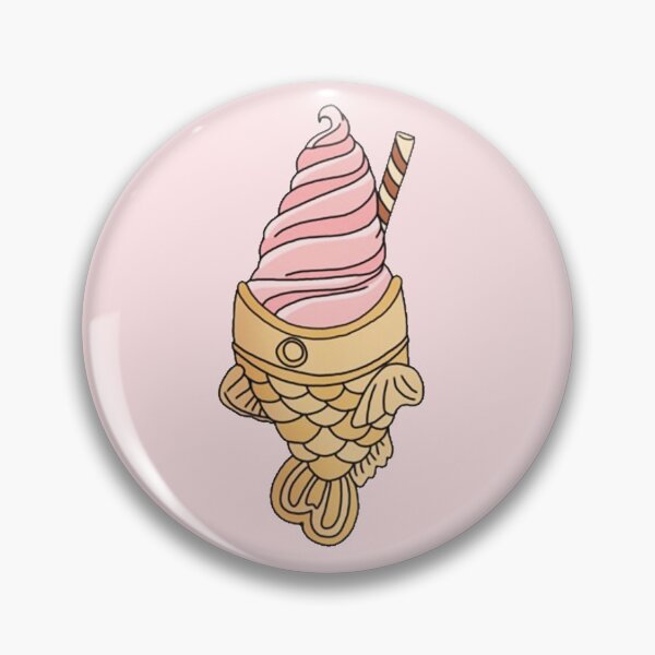 Item preview, Kawaii Strawberry Filled Taiyaki designed and sold by PeachPantone.