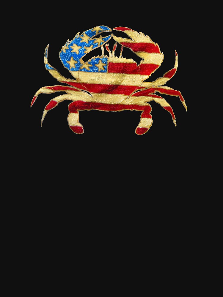 American Crab Flag T Shirt By Granprints Redbubble