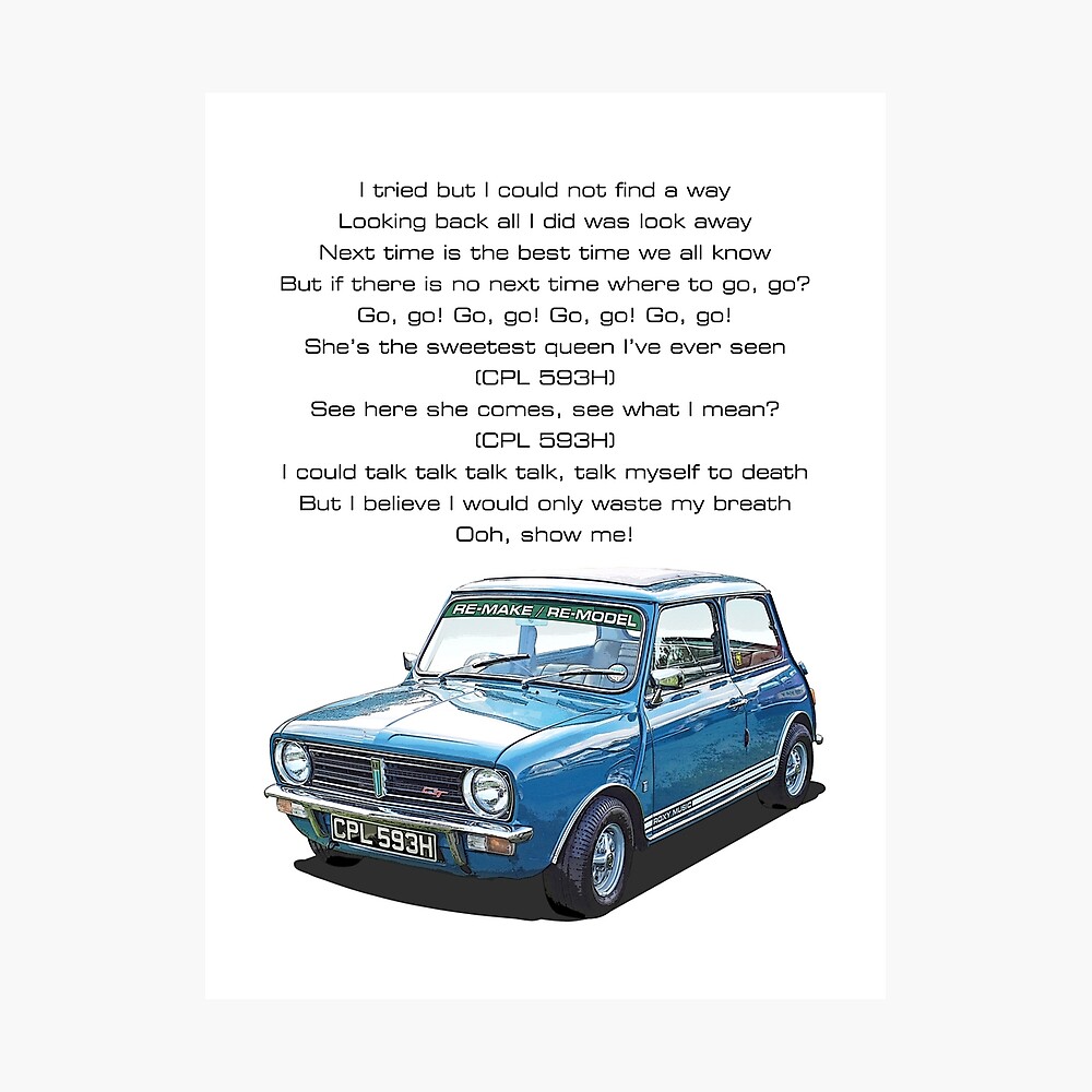 Roxy Music Re Make Re Model Lyrics Greeting Card By Fozzilized Redbubble