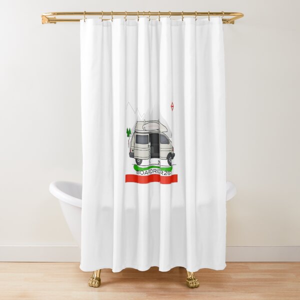 Boardrider268 campervan Shower Curtain