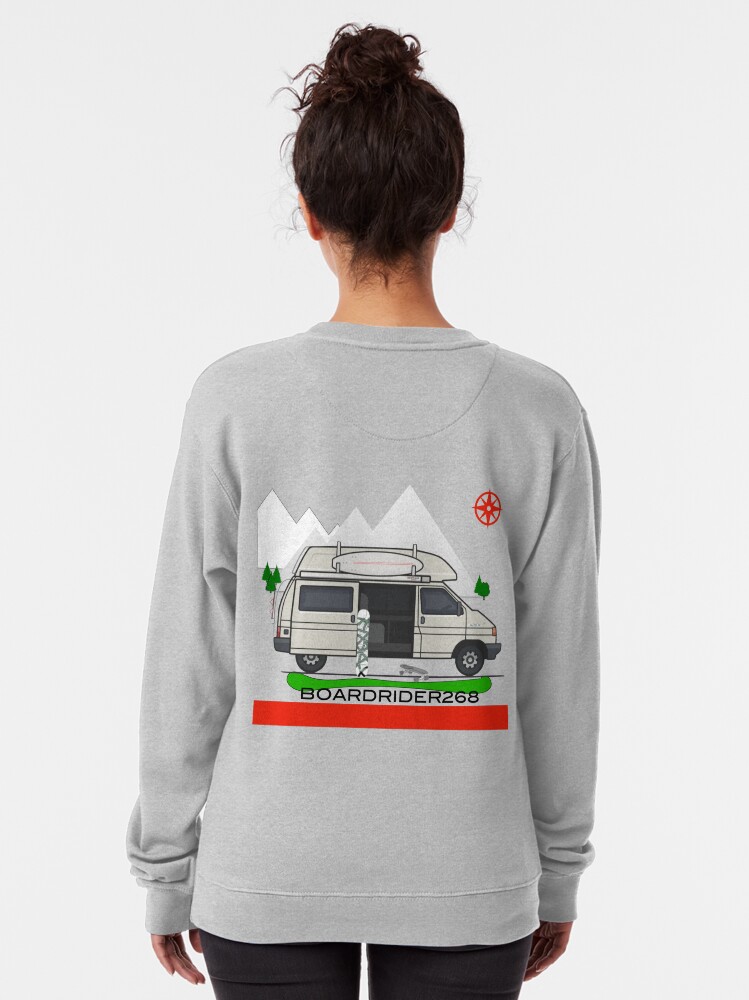Alternate view of Boardrider268 campervan Pullover Sweatshirt