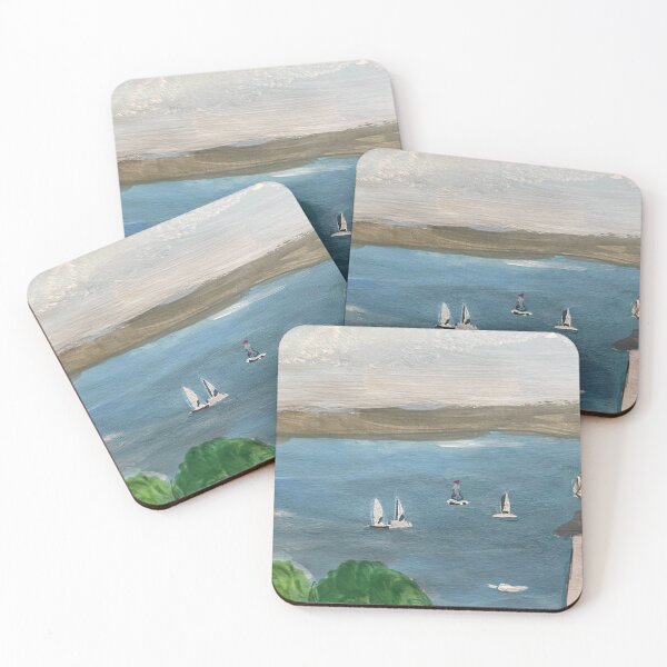 Item preview, Sailing Boats on a Calm Sea at Shanklin Isle of Wight designed and sold by Jeffrey Louis Salkilld.