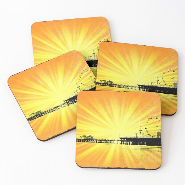 Item preview, Santa Monica Pier Yellow Sunburst designed and sold by stine1.