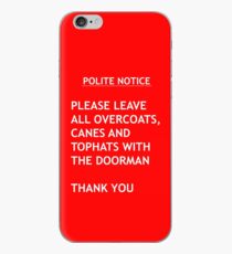 Polite Notice iPhone Case