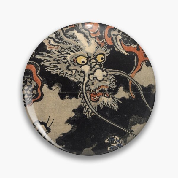 Item preview, Utagawa Kuniyoshi - Dragon and Waves designed and sold by Hangastudio.