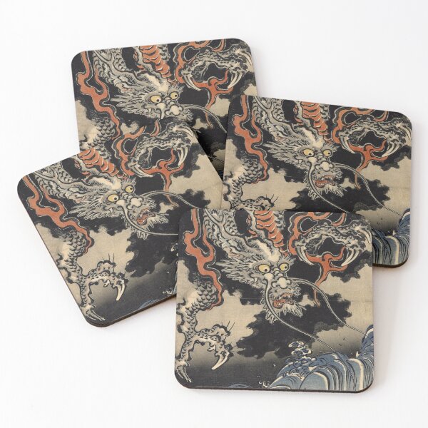 Item preview, Utagawa Kuniyoshi - Dragon and Waves designed and sold by Hangastudio.