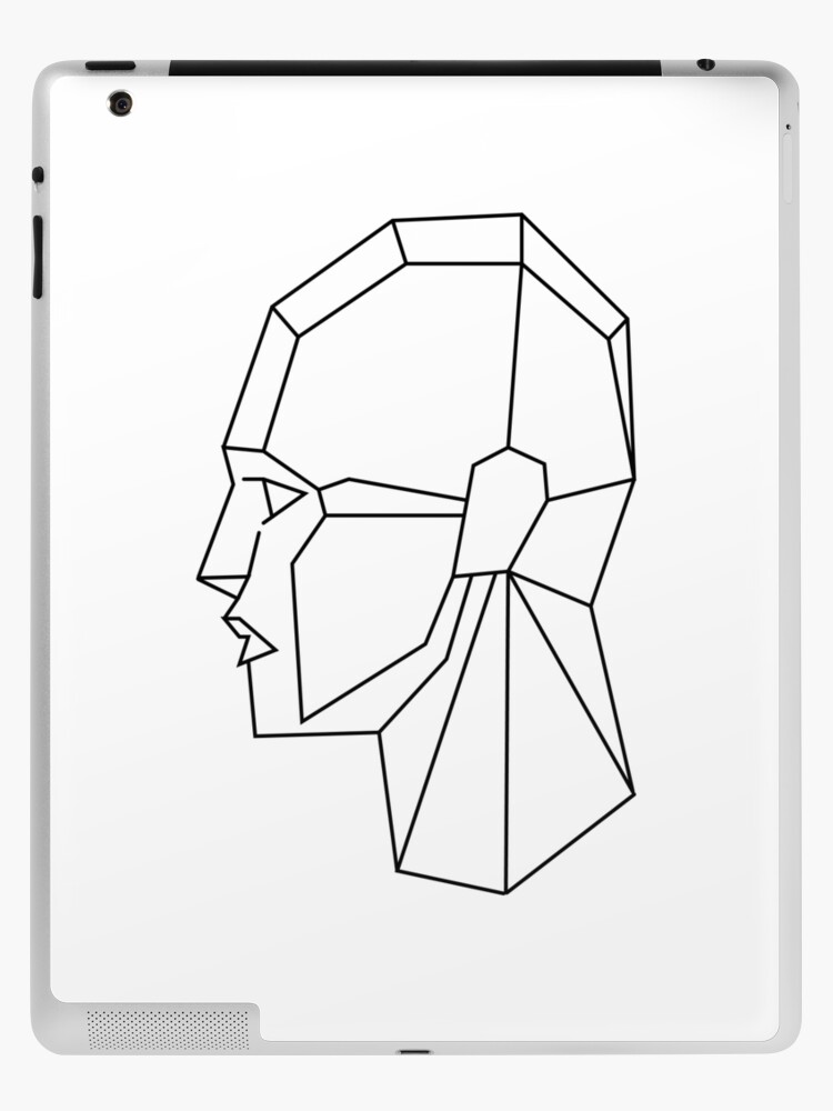 Funda y vinilo para iPad «Dibujo de cara líneas rectas» de GoyaM | Redbubble